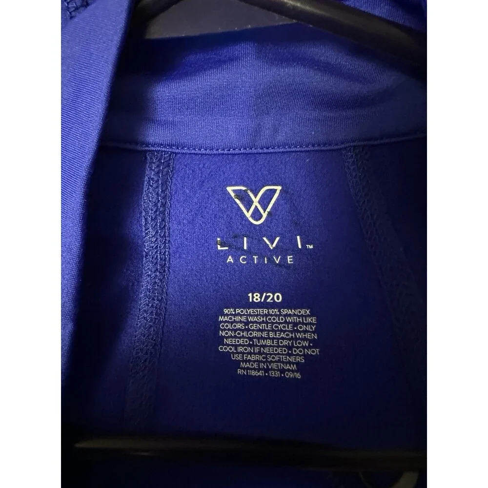 LIVI Active Sz 18/20 Full Zip Jacket K15 - Picture 7 of 7